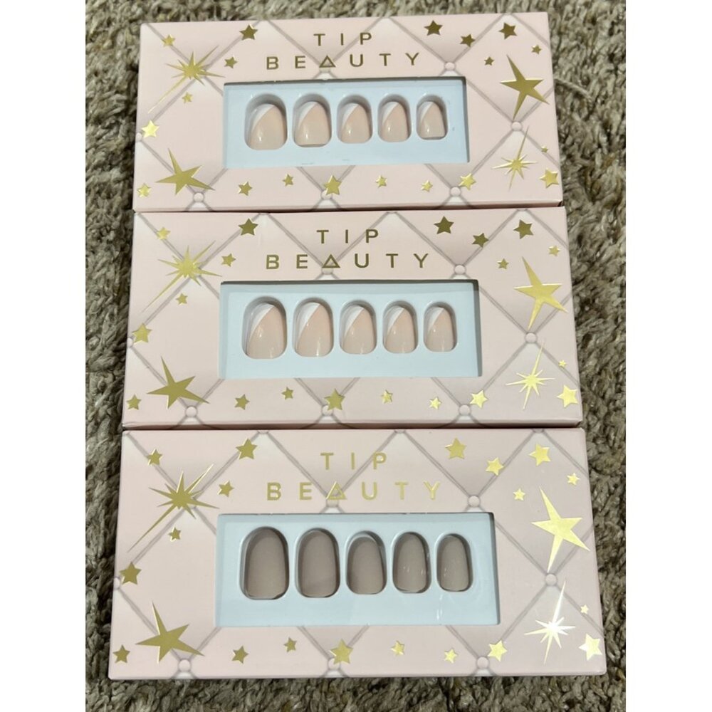 New In Box ~ 3 Sets New Tip Beauty Press On Nails